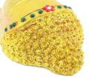Eine wunderschöne goldene XL Buddha Maske aus Echtholz – Bild 9