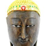 Eine wunderschöne schwarze XXL Buddha Maske aus Echtholz