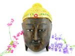 Eine wunderschöne schwarze XXL Buddha Maske aus Echtholz – Bild 2