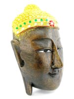 Eine wunderschöne schwarze XXL Buddha Maske aus Echtholz – Bild 3