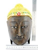 Eine wunderschöne schwarze XXL Buddha Maske aus Echtholz – Bild 5