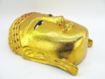 Eine wunderschöne goldene XXL Buddha Maske aus Echtholz – Bild 6