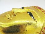 Eine wunderschöne goldene XXL Buddha Maske aus Echtholz – Bild 8