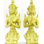 XL 2 x goldene Tempelwächter - Teppanom (Thepphanom) m&f