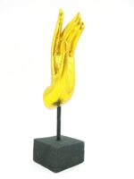 2x linke und rechte M Hand Buddha´s aus Echtholz - Sockel – Bild 15