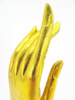 2x linke und rechte M Hand Buddha´s aus Echtholz - Sockel – Bild 21