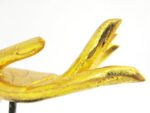 2x linke und rechte M Hand Buddha´s aus Echtholz - Sockel – Bild 11
