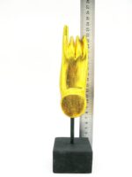 2x linke und rechte M Hand Buddha´s aus Echtholz - Sockel – Bild 12