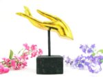 2x linke und rechte M Hand Buddha´s aus Echtholz - Sockel – Bild 13