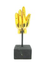 2x linke und rechte M Hand Buddha´s aus Echtholz - Sockel – Bild 15