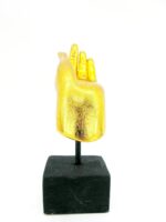 2x linke und rechte M Hand Buddha´s aus Echtholz - Sockel – Bild 19