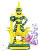 2x Yaksha Tempelwächter Rot und Grün Medium – Bild 3