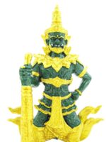 2x Yaksha Tempelwächter Rot und Grün Medium – Bild 12