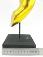 Eine goldene linke XXL Hand Buddha´s aus Echtholz - Sockel – Bild 11