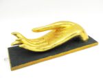 Eine goldene rechte XL Hand Buddha´s aus Echtholz – Bild 7