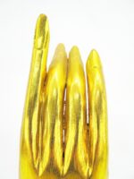 Goldene rechte und linke XL Hand Buddha´s aus Echtholz – Bild 19