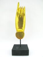 Goldene rechte und linke XL Hand Buddha´s aus Echtholz – Bild 5