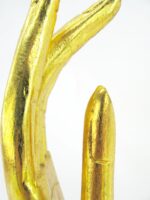 Goldene rechte und linke XL Hand Buddha´s aus Echtholz – Bild 10