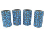 4er Set blaue exclusive Getränkekühler für 0,5L Dosen – Bild 3