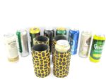 4er Set gelbe exclusive Getränkekühler für 0,5L Dosen – Bild 2