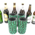 4er Set grüne exclusive Bierflaschenkühler für 0,5L Flaschen