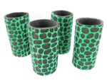 4er Set grüne exclusive Bierflaschenkühler für 0,5L Flaschen – Bild 2