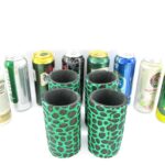 4er Set grüne exclusive Getränkekühler für 0,5L Dosen