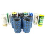 5er Set blaue exclusive Getränkekühler für 0,5L Dosen