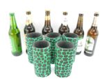 5er Set Grüne exclusive Bierflaschenkühler für 0,5L Flaschen