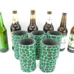 5er Set Grüne exclusive Bierflaschenkühler für 0,5L Flaschen