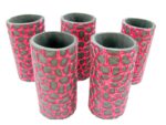 5er Set rote exclusive Bierflaschenkühler für 0,5L Flaschen – Bild 2