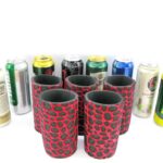 5er Set rote exclusive Getränkekühler für 0,5L Dosen
