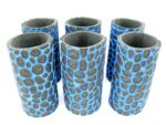 6er Set blaue exclusive Bierflaschenkühler für 0,5L Flaschen – Bild 2