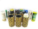 6er Set gelbe exclusive Getränkekühler für 0,5L Dosen – Bild 2