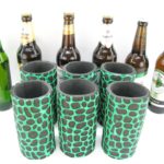 6er Set grüne exclusive Bierflaschenkühler für 0,5L Flaschen