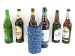 4er Set blaue exclusive Bierflaschenkühler für 0,5L Flaschen – Bild 4