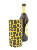 4er Set gelbe exclusive Bierflaschenkühler für 0,5L Flaschen – Bild 5
