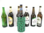 4er Set grüne exclusive Bierflaschenkühler für 0,5L Flaschen – Bild 4