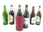 4er Set rote exclusive Bierflaschenkühler für 0,5L Flaschen – Bild 3