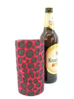4er Set rote exclusive Bierflaschenkühler für 0,5L Flaschen – Bild 5