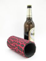 4er Set rote exclusive Bierflaschenkühler für 0,5L Flaschen – Bild 10